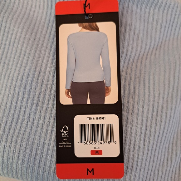 Banana Republic Tops - Banana Republic Ribbed Boat Neck Top Womens M Blue NWT Long Sleeve 890-239-B8